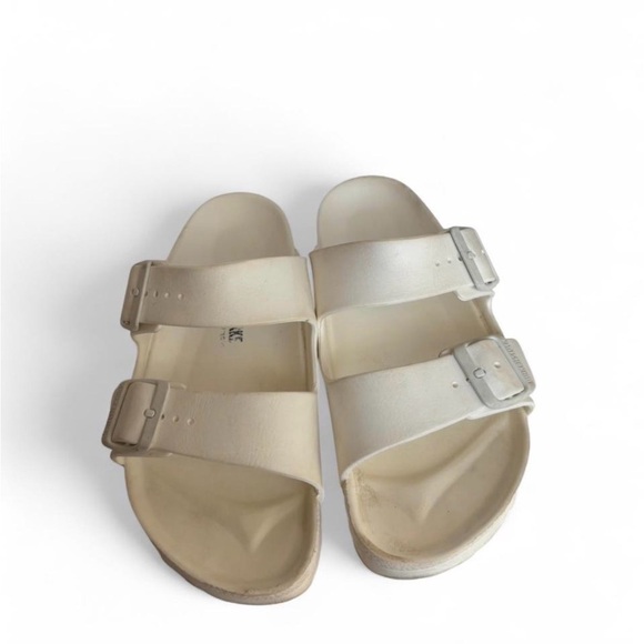 Birkenstock Arizona Eva White Buckle Slide Sandals Women’s Size EUR39 - Picture 3 of 8